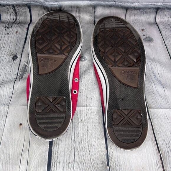 Converse Women's All Star Chuck Taylor Shoreline Low Red Slip On Shoes Size 9 - Picture 5 of 6